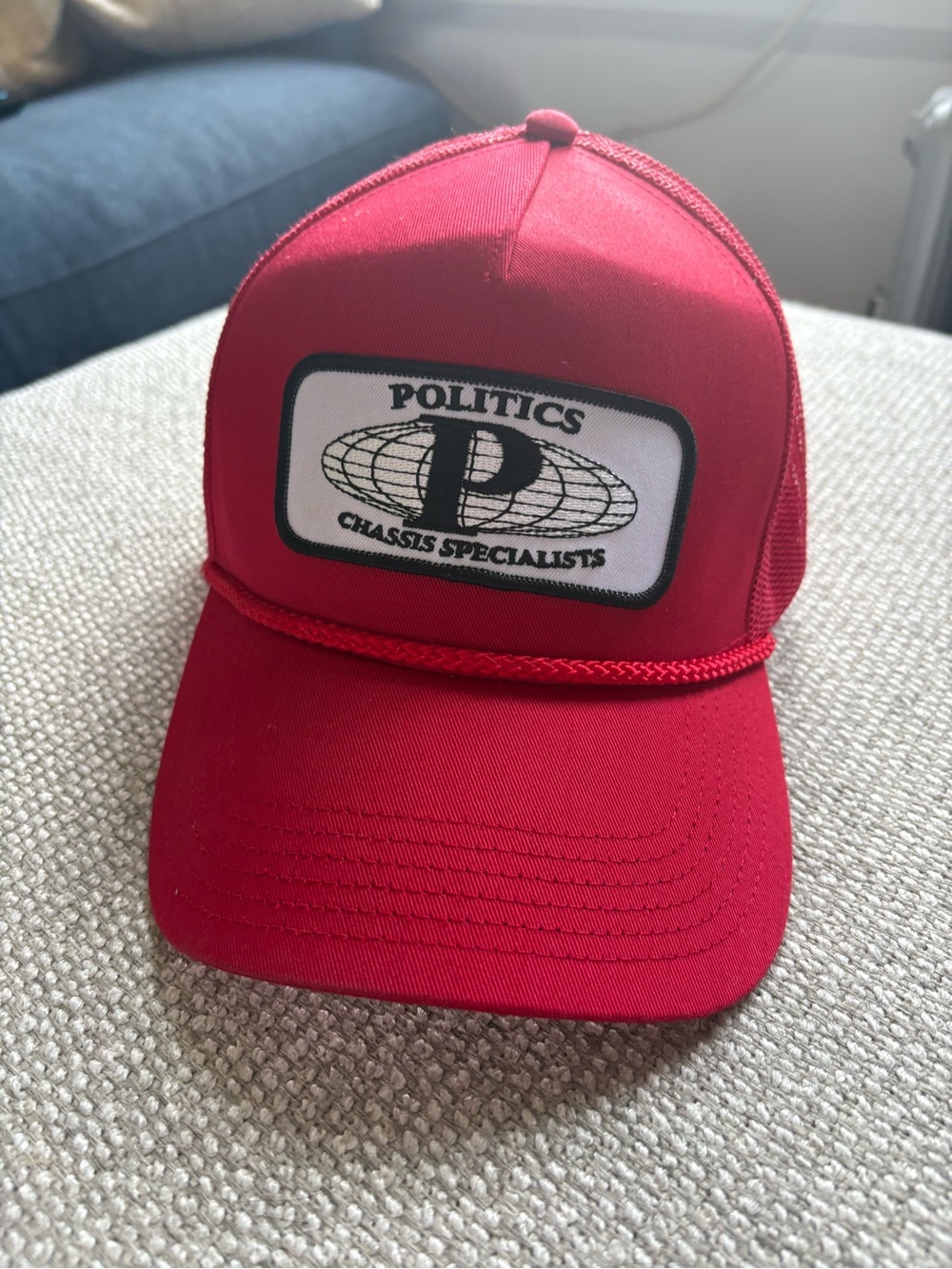 OTTO Sneaker Politics “Chassis Specialist” Red Trucker Hat Snapback